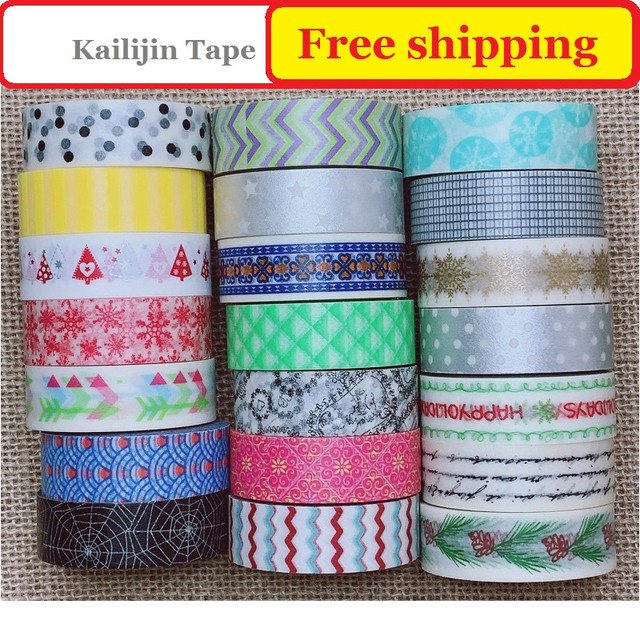 Holiday Washi Tape Basic Pattern Washi Paper Tape DIY Decoration Washi Tape  - AliExpress